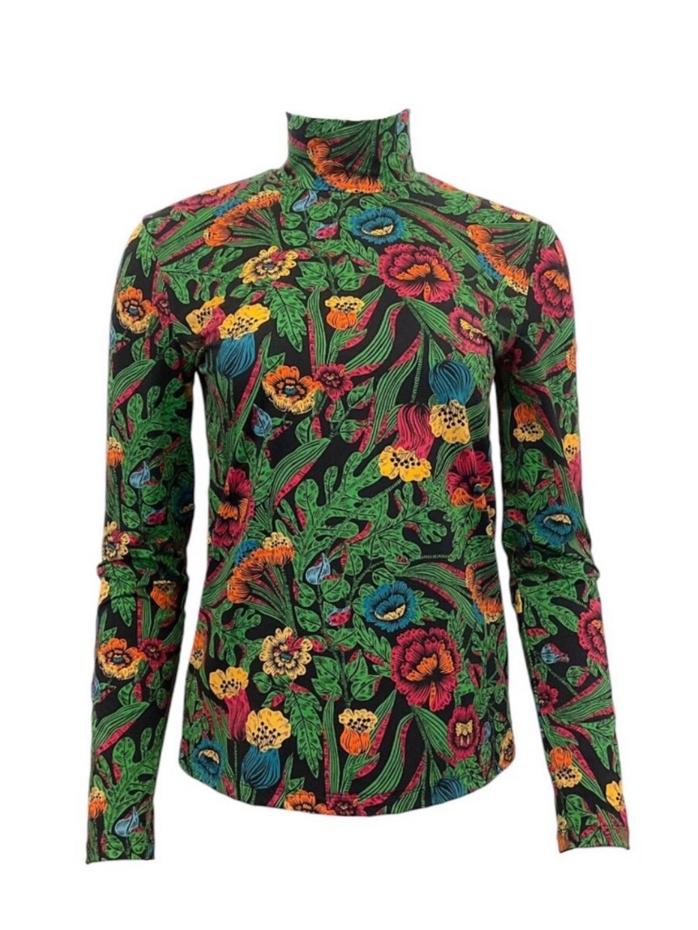 La DoubleJ. Floral Turtleneck Top size Small